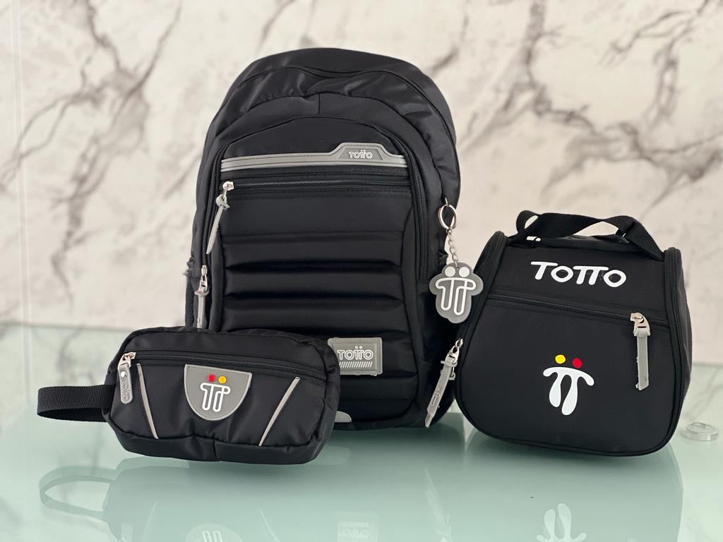 COMBO 🔥 Totto Trio Estudiantil 3x1 - Bolso + Lonchera + Cartuchera