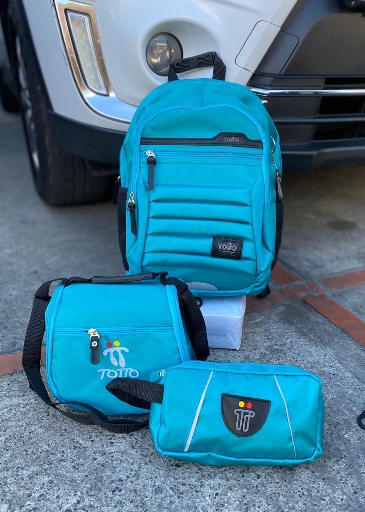 COMBO 🔥 Totto Trio Estudiantil 3x1 - Bolso + Lonchera + Cartuchera