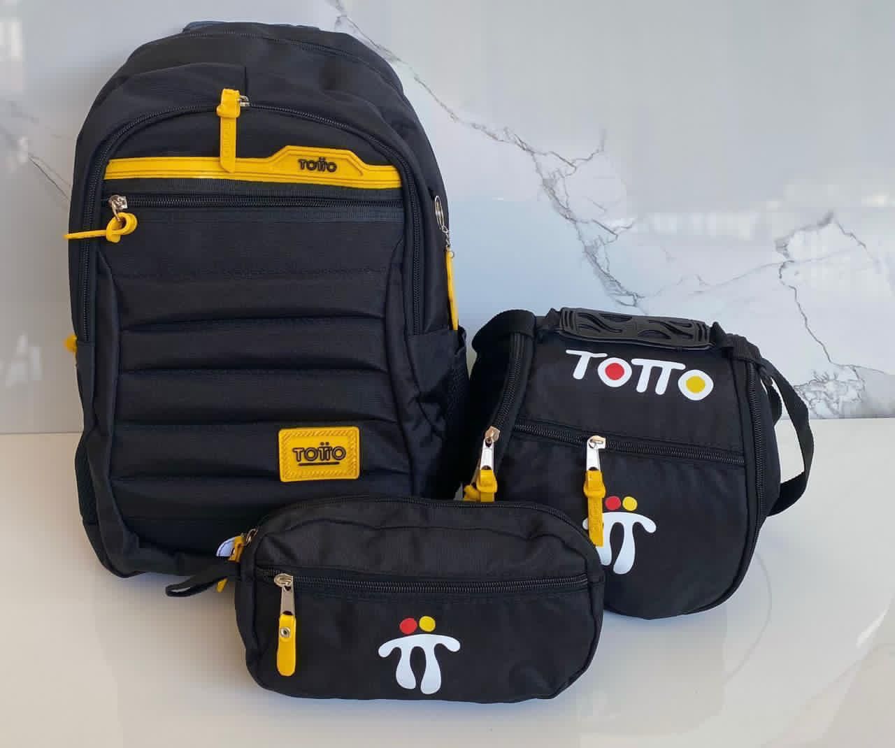 COMBO 🔥 Totto Trio Estudiantil 3x1 - Bolso + Lonchera + Cartuchera