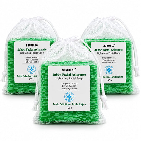 Combo X3 Jabón Aclarante + Despigmentante Serum 10®🌿