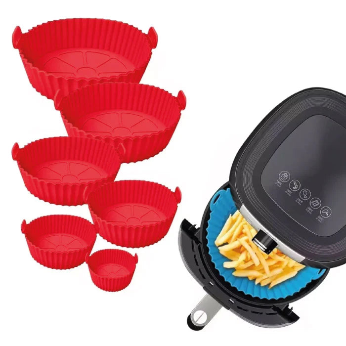 Kit X6 Moldes Silicona Para Freidora De Aire