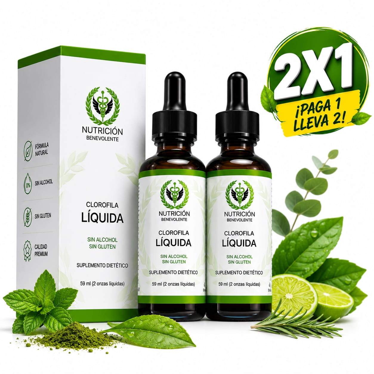 Promo 2X1 Clorofila Anti Hinchazón 🌿