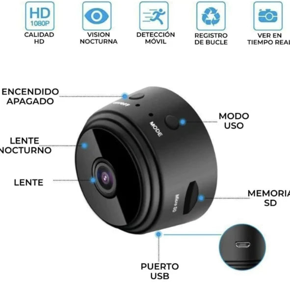 Mini Cámara Espía Wifi
