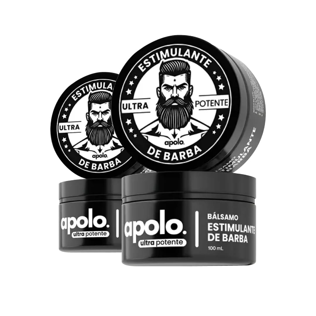 Estimulante de Barba Apolo ⚫ Ultra Potente 💪