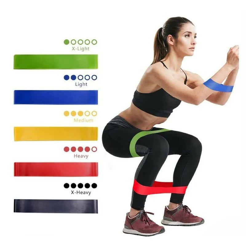 Kit X5 Bandas Elásticas para Entrenamiento en Casa