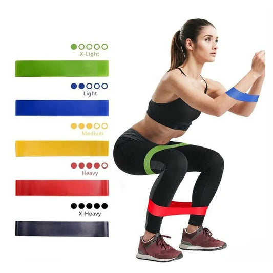 Kit X5 Bandas Elásticas para Entrenamiento en Casa