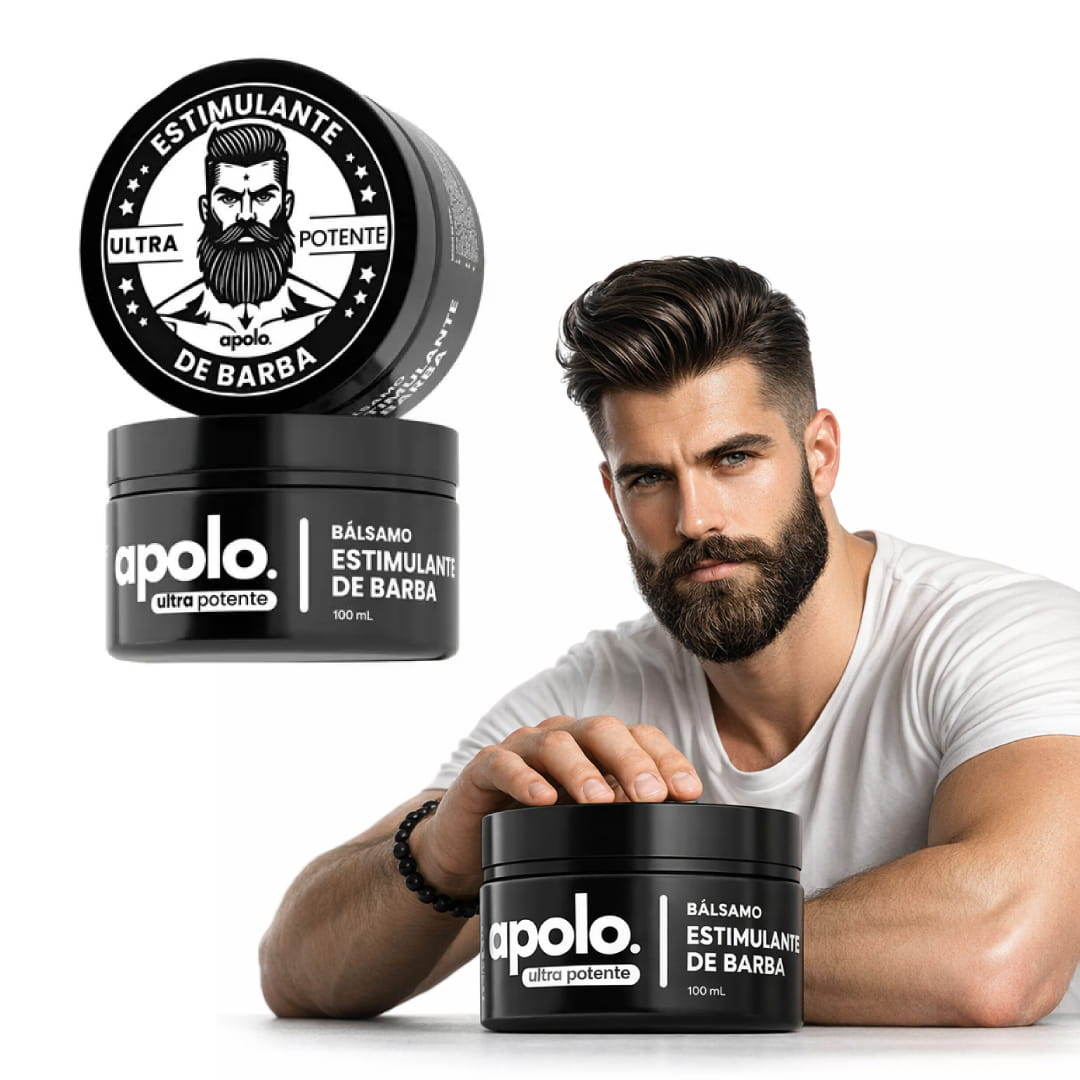 Estimulante de Barba Apolo ⚫ Ultra Potente 💪