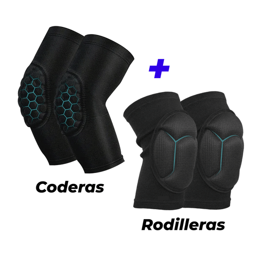 Combo Deportivo: Rodilleras + Coderas con Máxima Protección Antigolpes